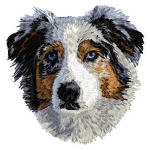 【オーストラリアンシェパード_6】Dog刺繍ワッペン nui tag オーストラリアンシェパード