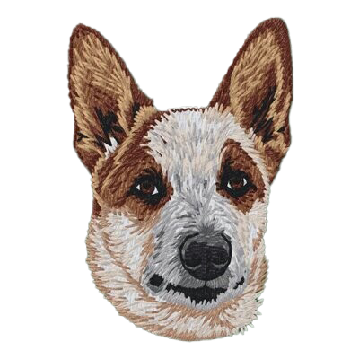 【オーストラリアンキャトルドッグ_2】Dog刺繍ワッペン nui tag オーストラリアンキャトルドッグ
