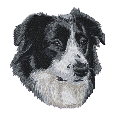 【オーストラリアンシェパード_2】Dog刺繍ワッペン nui tag オーストラリアンシェパード