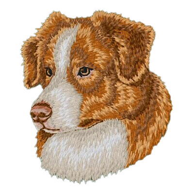 【オーストラリアンシェパード_3】Dog刺繍ワッペン nui tag オーストラリアンシェパード