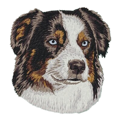 【オーストラリアンシェパード_4】Dog刺繍ワッペン nui tag オーストラリアンシェパード