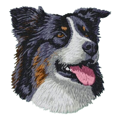 【オーストラリアンシェパード_5】Dog刺繍ワッペン nui tag オーストラリアンシェパード