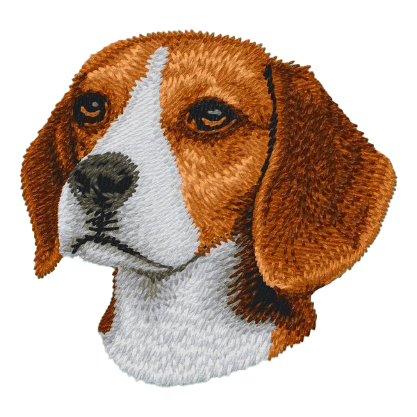 【ビーグル_1】Dog刺繍ワッペン nui tag ビーグル