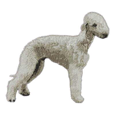 【ベドリントン・テリア_2】Dog刺繍ワッペン nui tag ベドリントン・テリア