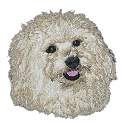 【ビションボロネーゼ_1】Dog刺繍ワッペン nui tag ビションボロネーゼ