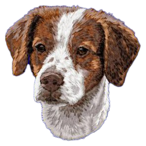 【ブリタニ―_1】Dog刺繍ワッペン nui tag ブリタニ―