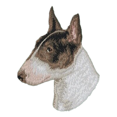 【ブルテリア_2】Dog刺繍ワッペン nui tag ブルテリア