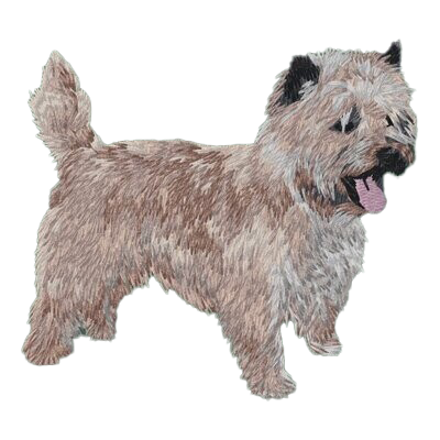 【ケアーン・テリア_5】Dog刺繍ワッペン nui tag ケアーン・テリア