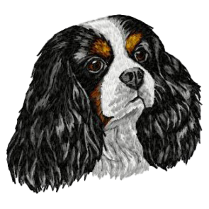 【キャバリア・キング・チャールズ・スパニエル_2】Dog刺繍ワッペン nui tag キャバリア・キング・チャールズ・スパニエル