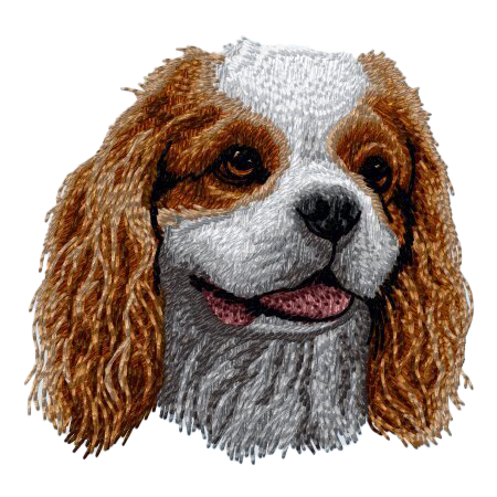 【キャバリア・キング・チャールズ・スパニエル_5】Dog刺繍ワッペン nui tag キャバリア・キング・チャールズ・スパニエル