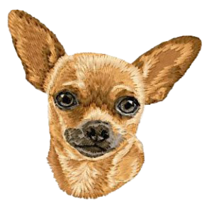 【チワワ_3】Dog刺繍ワッペン nui tag チワワ