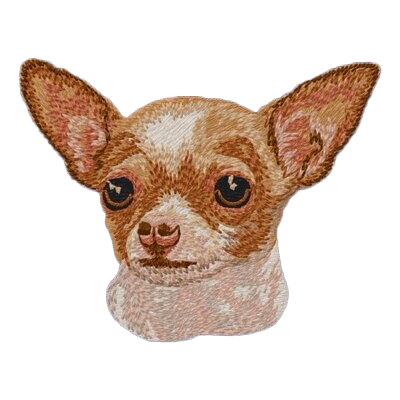 【チワワ_4】Dog刺繍ワッペン nui tag チワワ