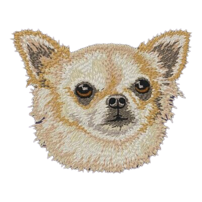 【チワワ_5】Dog刺繍ワッペン nui tag チワワ