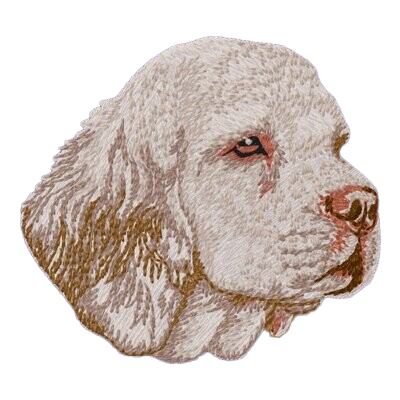【クランバースパニエル_1】Dog刺繍ワッペン nui tag クランバースパニエル