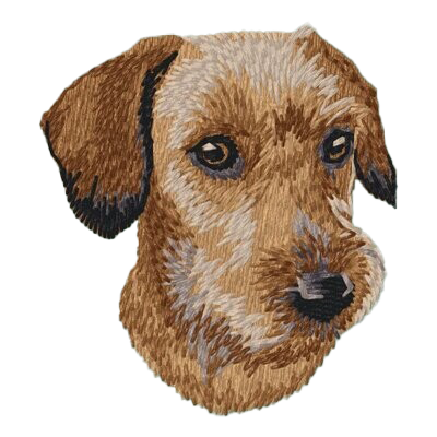 【ダックスフント_5】Dog刺繍ワッペン nui tag ダックスフント