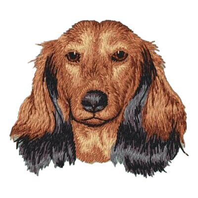 【ダックスフント_6】Dog刺繍ワッペン nui tag ダックスフント