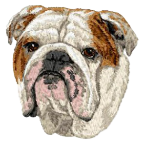 【イングリッシュ・ブルドッグ_2】Dog刺繍ワッペン nui tag イングリッシュ・ブルドッグ