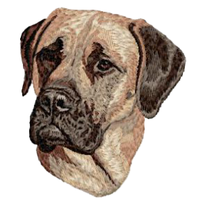 【イングリッシュ・マスティフ_1】Dog刺繍ワッペン nui tag イングリッシュ・マスティフ