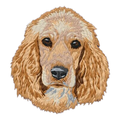 【イングリッシュコッカースパニエル_4】Dog刺繍ワッペン nui tag イングリッシュコッカースパニエル