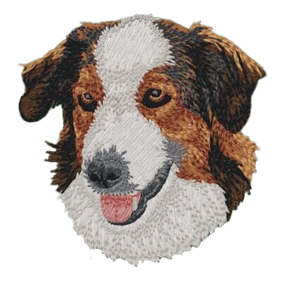 【イングリッシュ・シェパード_1】Dog刺繍ワッペン nui tag イングリッシュ・シェパード
