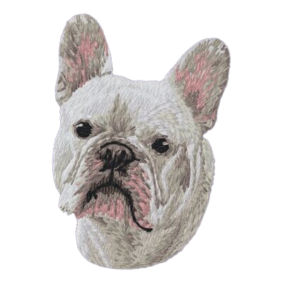 【フレンチブルドッグ_4】Dog刺繍ワッペン nui tag フレンチブルドッグ