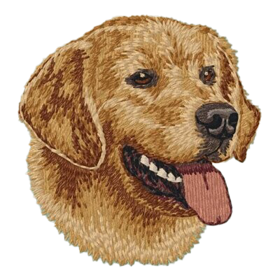 【ゴールデンレトリバー_1】Dog刺繍ワッペン nui tag ゴールデンレトリバー