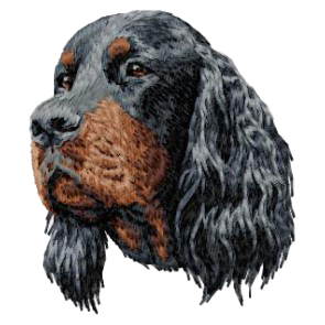 【ゴードン・セッター_1】Dog刺繍ワッペン nui tag ゴードン・セッター