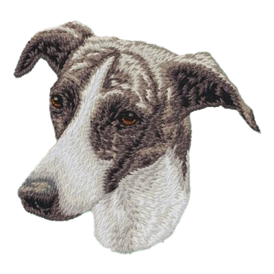 【グレイハウンド_1】Dog刺繍ワッペン nui tag グレイハウンド