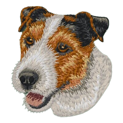 【ジャック・ラッセル・テリア_2】Dog刺繍ワッペン nui tag ジャック・ラッセル・テリア