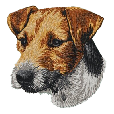 【ジャック・ラッセル・テリア_4】Dog刺繍ワッペン nui tag ジャック・ラッセル・テリア