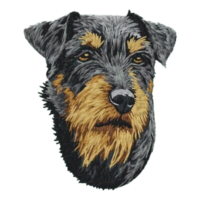 【ジャーマン・ハンティング・テリア_1】Dog刺繍ワッペン nui tag ジャーマン・ハンティング・テリア