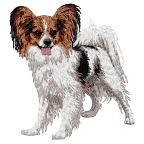 【パピヨン_2】Dog刺繍ワッペン nui tag パピヨン