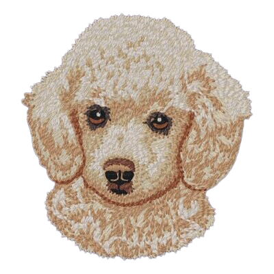 【プードル_5】Dog刺繍ワッペン nui tag プードル