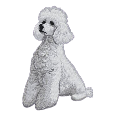 【プードル_6】Dog刺繍ワッペン nui tag プードル