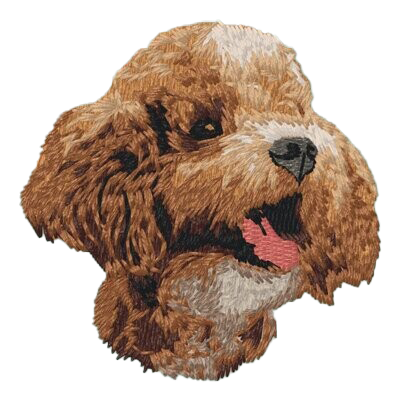 【トイプードル_1】Dog刺繍ワッペン nui tag トイプードル