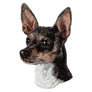 【ラット・テリア_1】Dog刺繍ワッペン nui tag ラット・テリア