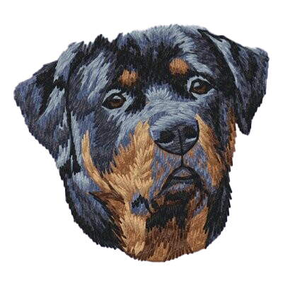 【ロットワイラー_1】Dog刺繍ワッペン nui tag ロットワイラー