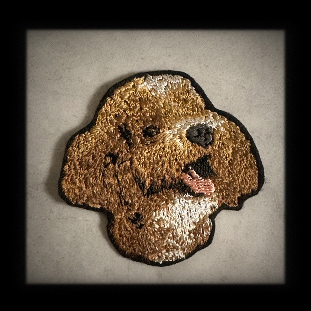 【トイプードル_1】Dog刺繍ワッペン nui tag トイプードル