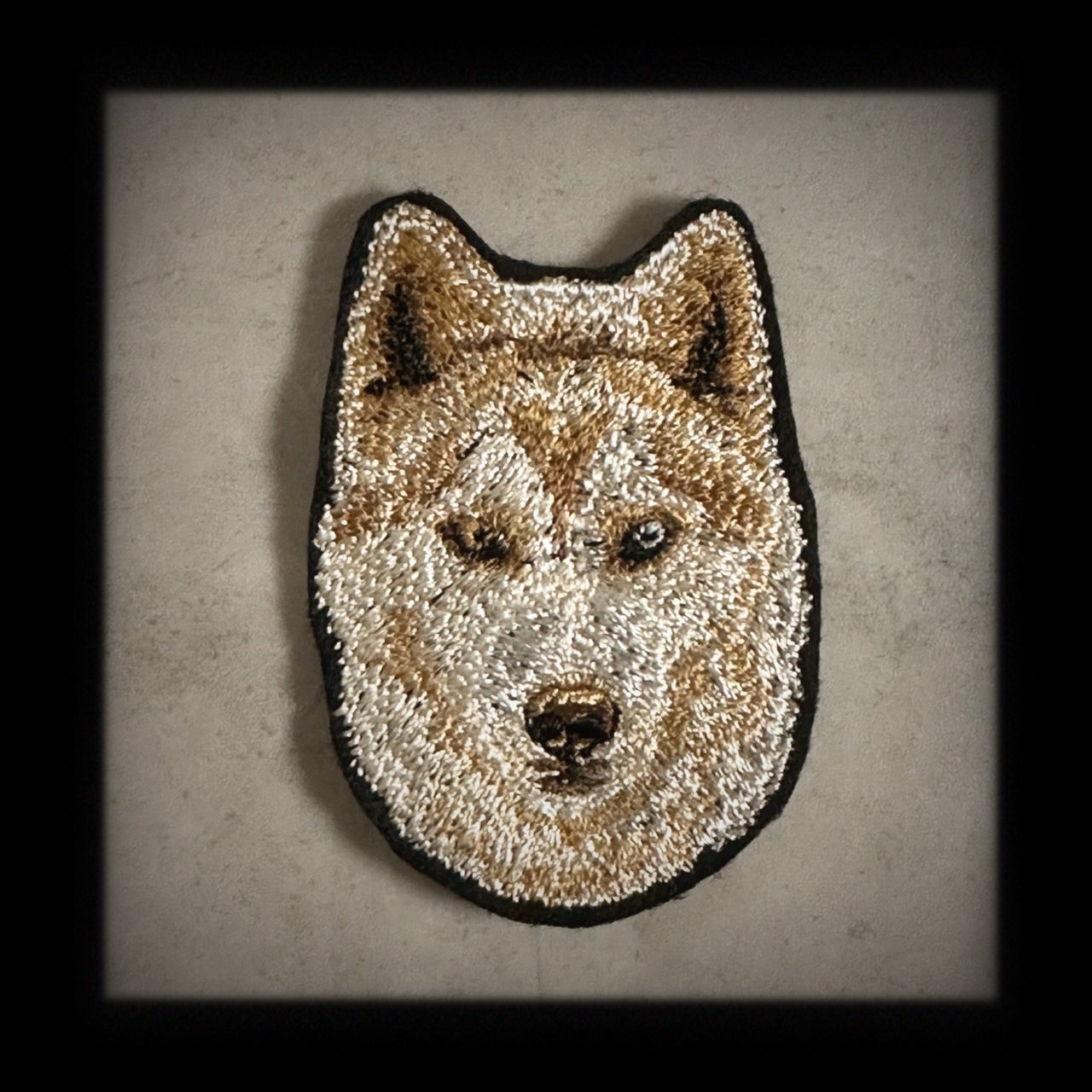 【シベリアンハスキー_1】Dog刺繍ワッペン nui tag シベリアンハスキー