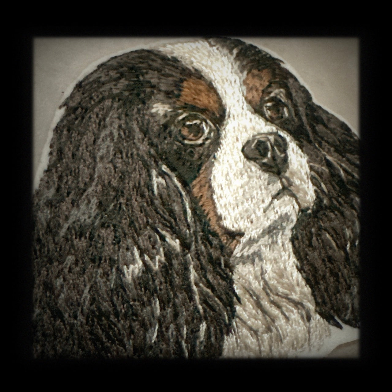 【キャバリア・キング・チャールズ・スパニエル_2】Dog刺繍ワッペン nui tag キャバリア・キング・チャールズ・スパニエル