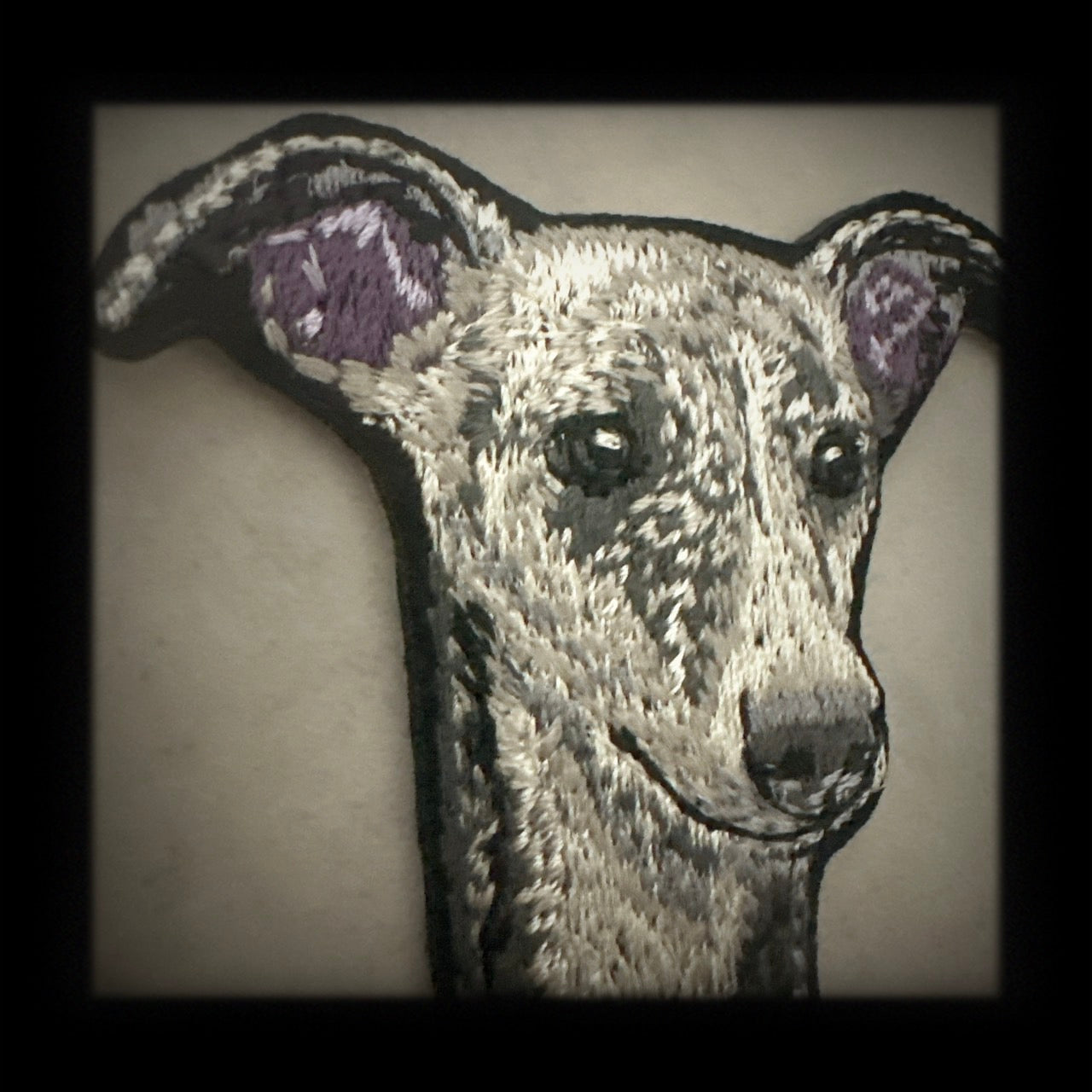 【ウィペット_1】Dog刺繍ワッペン nui tag ウィペット