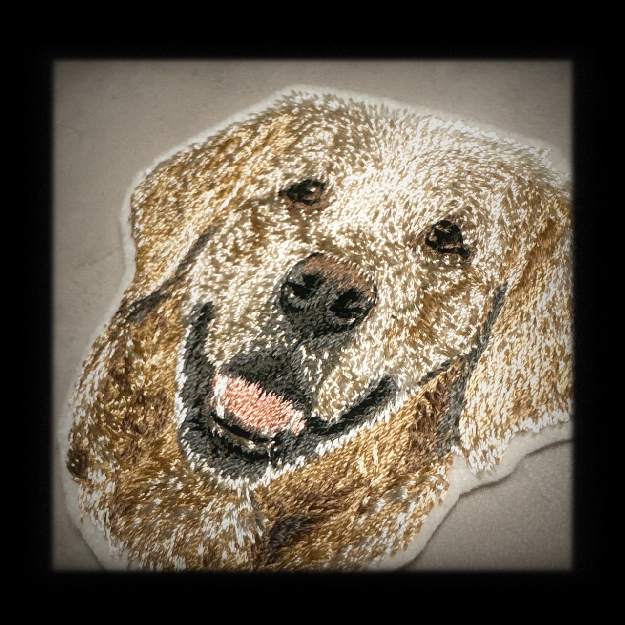 【ゴールデンレトリバー_2】Dog刺繍ワッペン nui tag ゴールデンレトリバー