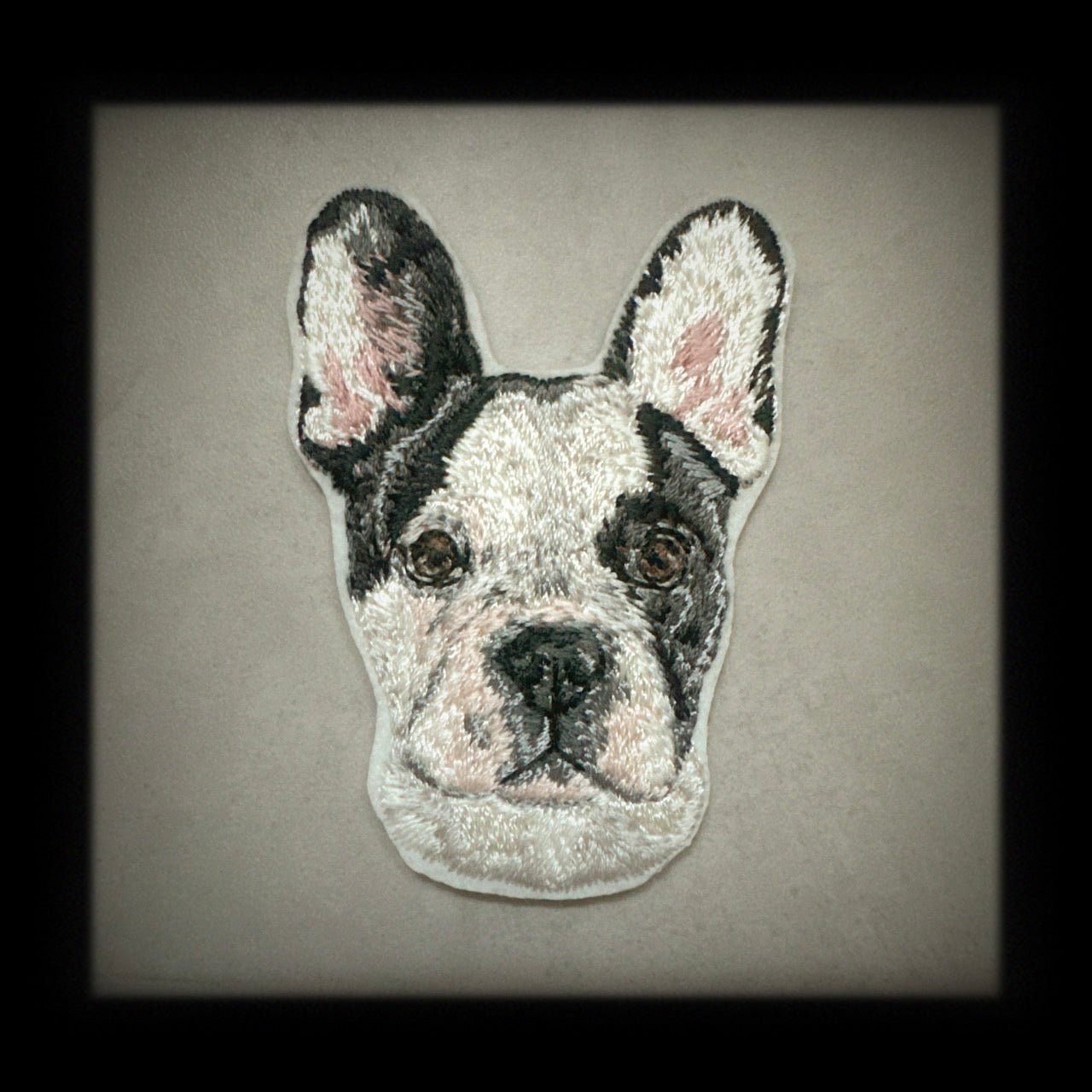 【フレンチブルドッグ_7】Dog刺繍ワッペン nui tag フレンチブルドッグ