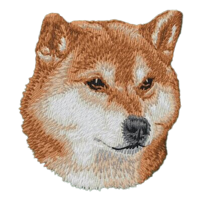 【柴犬_1】Dog刺繍ワッペン nui tag 柴犬