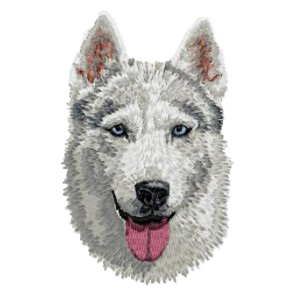 【シベリアンハスキー_2】Dog刺繍ワッペン nui tag シベリアンハスキー