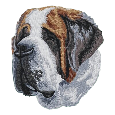 【セント・バーナード_3】Dog刺繍ワッペン nui tag セント・バーナード