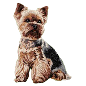 【ヨークシャーテリア_7】Dog刺繍ワッペン nui tag ヨークシャーテリア