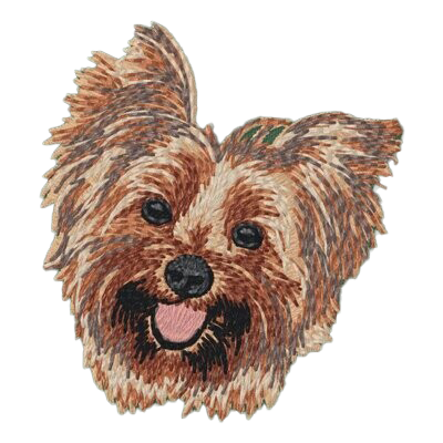 【ヨークシャーテリア_6】Dog刺繍ワッペン nui tag ヨークシャーテリア