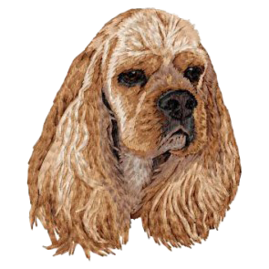 【アメリカンコッカースパニエル_3】Dog刺繍ワッペン nui tag アメリカンコッカースパニエル