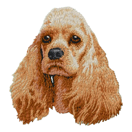 【アメリカンコッカースパニエル_1】Dog刺繍ワッペン nui tag アメリカンコッカースパニエル